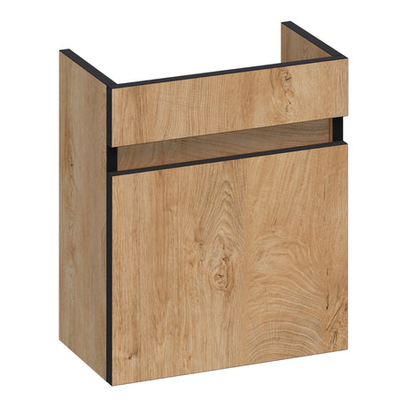 BRAUER Joy Edge fonteinkast 40 met 1 deur greeploos rechtsdraaiend Forest Tan FO-JYE40RFT