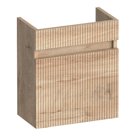 BRAUER Joy Wavy fonteinkast 40 met 1 deur greeploos linksdraaiend Forest Wheat FO-JYW40LFW