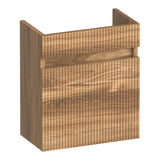 BRAUER Joy Wavy fonteinkast 40 met 1 deur greeploos linksdraaiend Honey FO-JYW40LHO