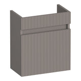 BRAUER Joy Wavy fonteinkast 40 met 1 deur greeploos linksdraaiend mat taupe FO-JYW40LMT