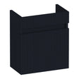 BRAUER Joy Wavy fonteinkast 40 met 1 deur greeploos linksdraaiend mat zwart FO-JYW40LMZ
