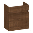 BRAUER Joy Wavy fonteinkast 40 met 1 deur greeploos rechtsdraaiend Forest Cacao FO-JYW40RFC