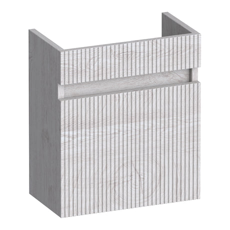 BRAUER Joy Wavy fonteinkast 40 met 1 deur greeploos rechtsdraaiend Forest Seashell FO-JYW40RFS