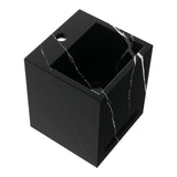 BRAUER Nova fontein vrijhangend 25 incl. blinde ophanging met 1 kraangat marmerlook Nero Marquina FO-NO251NM