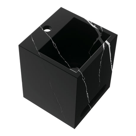 BRAUER Nova fontein vrijhangend 25 incl. blinde ophanging met 1 kraangat marmerlook Nero Marquina FO-NO251NM