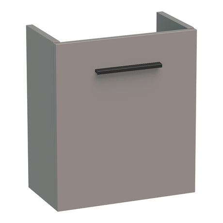 BRAUER Trust fonteinkast 40 excl. opbouwgreep met 1 deur linksdraaiend mat taupe FO-TR40LMT