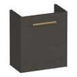 BRAUER Trust fonteinkast 40 excl. opbouwgreep met 1 deur rechtsdraaiend Timber Anthracite FO-TR40RTA