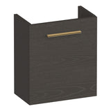 BRAUER Trust fonteinkast 40 excl. opbouwgreep met 1 deur rechtsdraaiend Timber Anthracite FO-TR40RTA