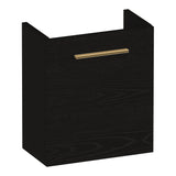 BRAUER Trust fonteinkast 40 excl. opbouwgreep met 1 deur rechtsdraaiend Timber Black FO-TR40RTB