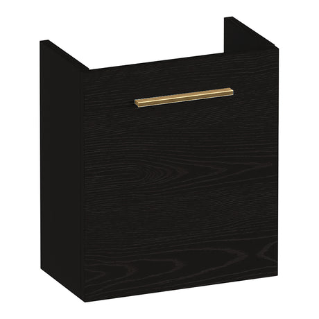 BRAUER Trust fonteinkast 40 excl. opbouwgreep met 1 deur rechtsdraaiend Timber Black FO-TR40RTB