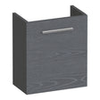 BRAUER Trust fonteinkast 40 excl. opbouwgreep met 1 deur rechtsdraaiend Timber Grey FO-TR40RTG