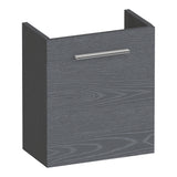 BRAUER Trust fonteinkast 40 excl. opbouwgreep met 1 deur rechtsdraaiend Timber Grey FO-TR40RTG