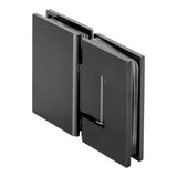 BRAUER Glasscharnier 180 graden 2 stuks PVD gunmetal geborsteld GB-GS2GM