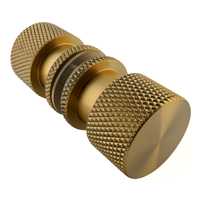 BRAUER Handgreep enkelpunts model B Carving tbv glazen deuren PVD goud geborsteld GB-HG2GG
