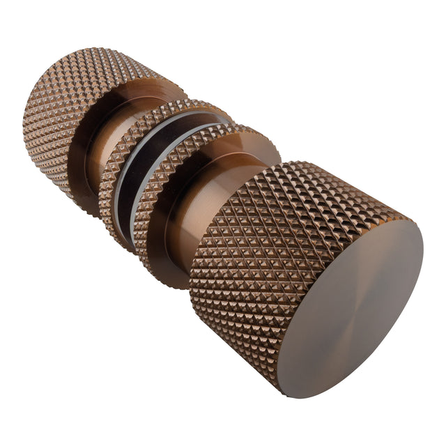 BRAUER Handgreep enkelpunts model B Carving tbv glazen deuren PVD koper geborsteld GB-HG2GK
