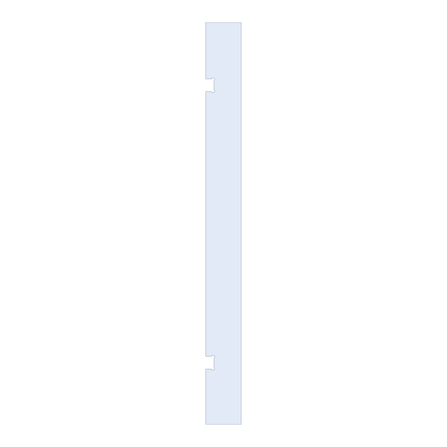 BRAUER Wand 30 helder glas enkelzijdige uitsparingen GL-W1H30