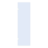 BRAUER Wand 70 helder glas enkelzijdige uitsparingen GL-W1H70