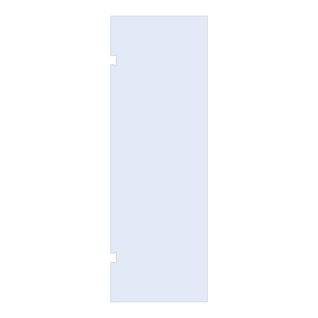 BRAUER Wand 80 helder glas enkelzijdige uitsparingen GL-W1H80