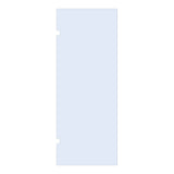 BRAUER Wand 90 helder glas enkelzijdige uitsparingen GL-W1H90