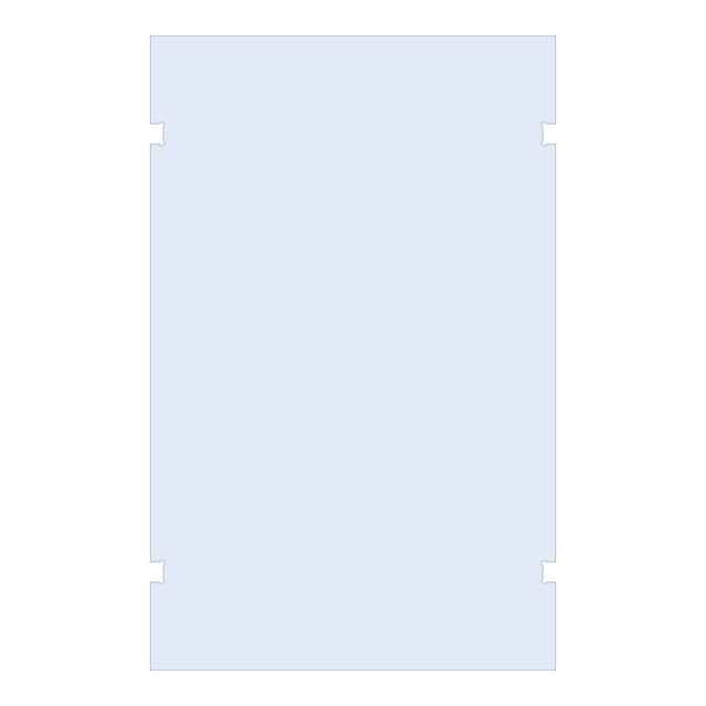 BRAUER Wand 140 helder glas tweezijdige uitsparingen GL-W2H140