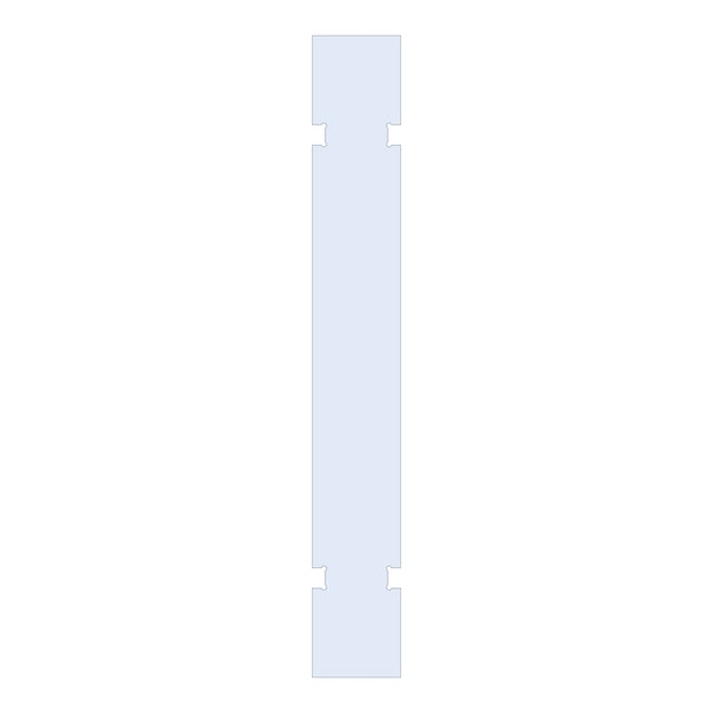 BRAUER Wand 40 helder glas tweezijdige uitsparingen GL-W2H40