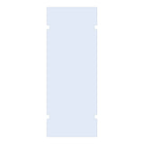 BRAUER Wand 90 helder glas tweezijdige uitsparingen GL-W2H90
