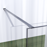 BRAUER Chrome Frame Inloopdouche set 1 helder glas 100x200 met muurprofiel en lijst rondom chroom