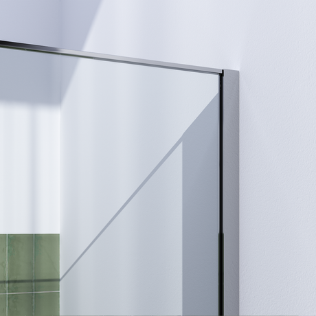 BRAUER Chrome Frame Inloopdouche set 1 helder glas 100x200 met muurprofiel en lijst rondom chroom