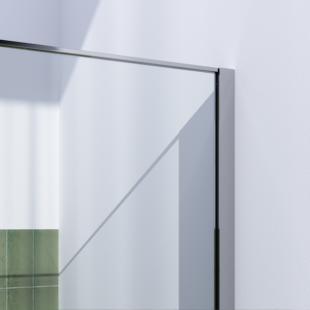 BRAUER Chrome Frame Inloopdouche set 1 helder glas 100x200 met muurprofiel en lijst rondom chroom