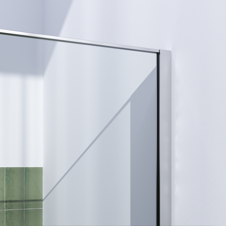 BRAUER Brushed Frame Inloopdouche set 1 helder glas 100x200 met muurprofiel en lijst rondom RVS-kleurig geborsteld