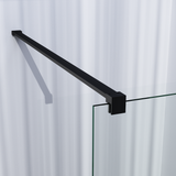 BRAUER Black Season Inloopdouche set 1 helder glas 100x200 met muurprofiel mat zwart