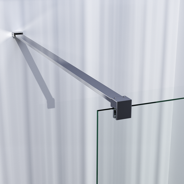 BRAUER Chrome Season Inloopdouche set 1 helder glas 140x200 met muurprofiel chroom