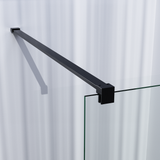BRAUER Gunmetal Season Inloopdouche set 1 helder glas 80x200 met muurprofiel gunmetal geborsteld
