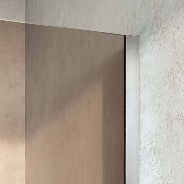 BRAUER Oblivion inloopdouche brons glas 100x200 incl. glascoating PVD RVS-kleurig geborsteld GS-OBI1B100200NG