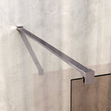 BRAUER Oblivion inloopdouche brons glas 100x200 incl. glascoating PVD RVS-kleurig geborsteld GS-OBI1B100200NG