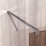 BRAUER Oblivion inloopdouche brons glas 120x200 incl. glascoating chroom GS-OBI1B120200CE