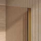 BRAUER Oblivion inloopdouche brons glas 120x200 incl. glascoating PVD goud geborsteld GS-OBI1B120200GG