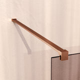 BRAUER Oblivion inloopdouche brons glas 90x200 incl. glascoating PVD koper geborsteld GS-OBI1B90200GK