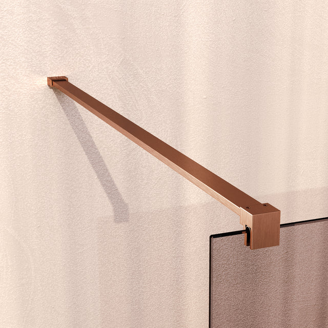BRAUER Oblivion inloopdouche brons glas 90x200 incl. glascoating PVD koper geborsteld GS-OBI1B90200GK