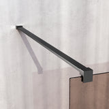 BRAUER Oblivion inloopdouche brons glas 90x200 incl. glascoating PVD gunmetal geborsteld GS-OBI1B90200GM