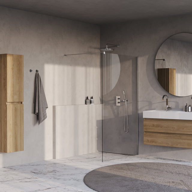 BRAUER Oblivion inloopdouche helder glas 120x200 incl. glascoating chroom GS-OBI1H120200CE