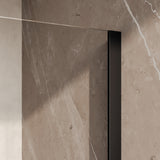 BRAUER Oblivion inloopdouche helder glas 120x200 incl. glascoating mat zwart GS-OBI1H120200MZ