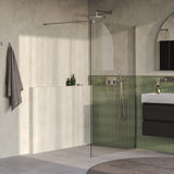 BRAUER Oblivion inloopdouche helder glas 120x200 incl. glascoating PVD RVS-kleurig geborsteld GS-OBI1H120200NG
