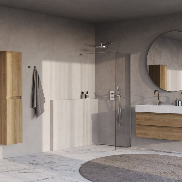 BRAUER Oblivion inloopdouche helder glas 60x200 incl. glascoating chroom GS-OBI1H60200CE