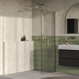 BRAUER Oblivion inloopdouche helder glas 70x200 incl. glascoating PVD RVS-kleurig geborsteld GS-OBI1H70200NG