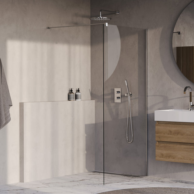 BRAUER Oblivion inloopdouche helder glas 90x200 incl. glascoating chroom GS-OBI1H90200CE