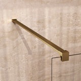 BRAUER Oblivion inloopdouche helder glas 90x200 incl. glascoating PVD goud geborsteld GS-OBI1H90200GG
