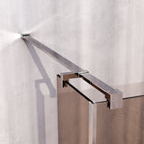 BRAUER Oblivion inloopdouche brons glas 100x200 met zijwand 30 incl. glascoating chroom GS-OBI2B10030200CE