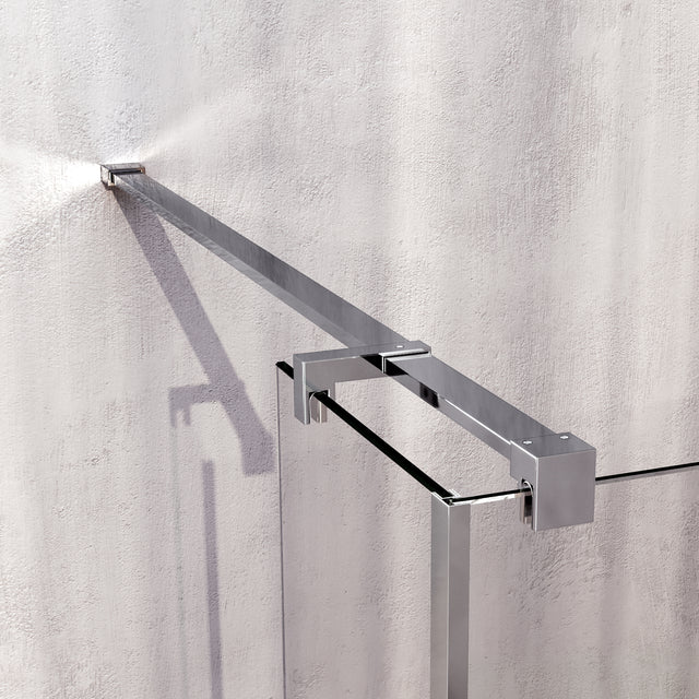 BRAUER Oblivion inloopdouche helder glas 120x200 met zijwand 40 incl. glascoating chroom GS-OBI2H12040200CE