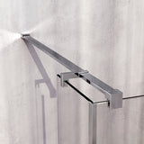 BRAUER Oblivion inloopdouche helder glas 90x200 met zijwand 30 incl. glascoating chroom GS-OBI2H9030200CE